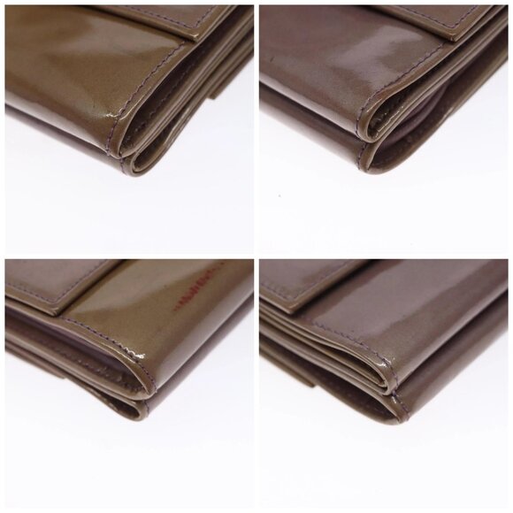 CHANEL Bifold Wallet Enamel Purple Silver CC Auth - Picture 16 of 16